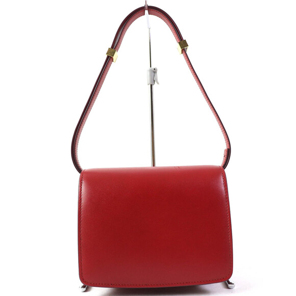 CELINE CLASSIC BOX Small (189183DLS) Classic Box Leather Shoulder Bag in Red ... - Picture 3 of 13